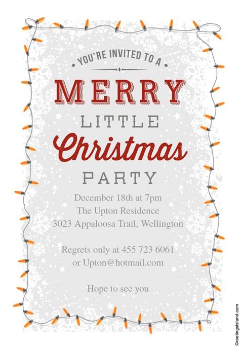 13 Free Printable Christmas Party Invitations