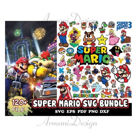 Super Mario Svg Bundle, Mario Svg, Mario Sticker Svg - Inspire Uplift