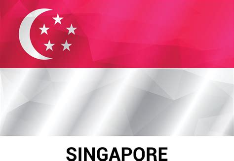 Singapore flag design vector 13283771 Vector Art at Vecteezy