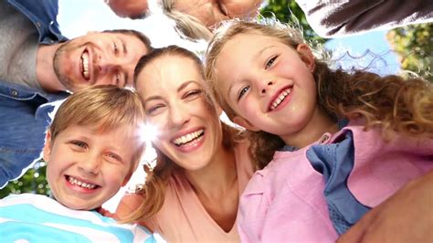 Happy Smiling Family Outdoors - YouTube