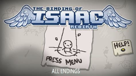 The Binding of Isaac: Rebirth - All endings (with all DLC) - YouTube