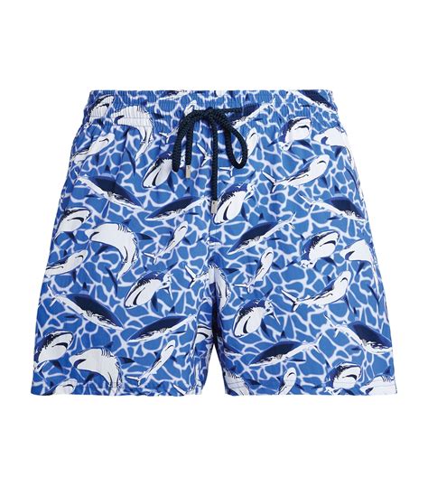 Moorise Shark Print Swim Shorts