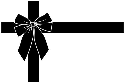 Christmas Gift / Bow with Ribbon (Graphic) by iDrawSilhouettes