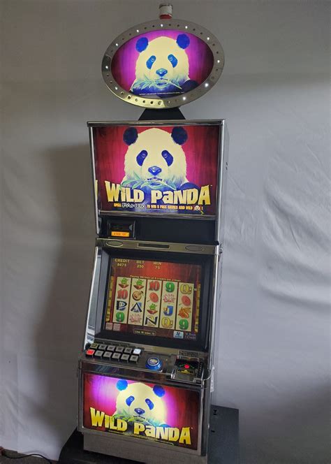 ARISTOCRAT WILD PANDA VIDEO SLOT MACHINE WITH LIGHTED TOPPER For Sale • Gambler's Oasis USA