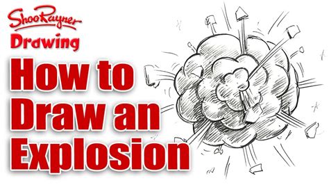 How to draw a cartoon explosion - YouTube