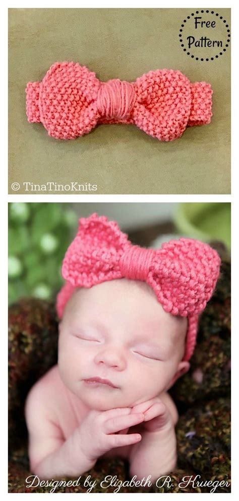 Adorable baby headband free knitting pattern – Artofit