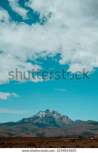 Sincholagua Volcano Cotopaxi National Park Ecuador Stock Photo ...