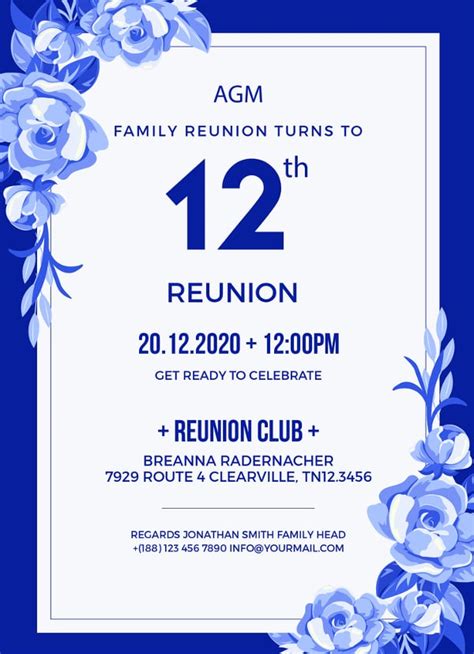 34+ Family Reunion Invitation Template - Free PSD, Vector EPS, PNG ...