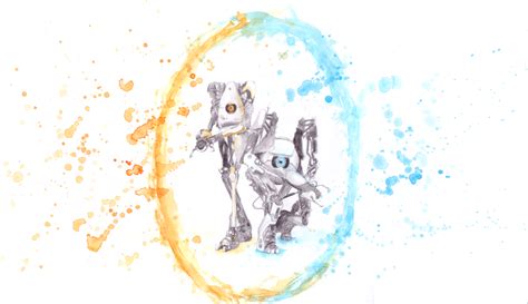 Portal 2 - Atlas and P-Body by RosieFreakish on DeviantArt