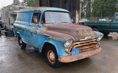 All Original: 1957 Chevrolet 3100 Panel Truck | Barn Finds