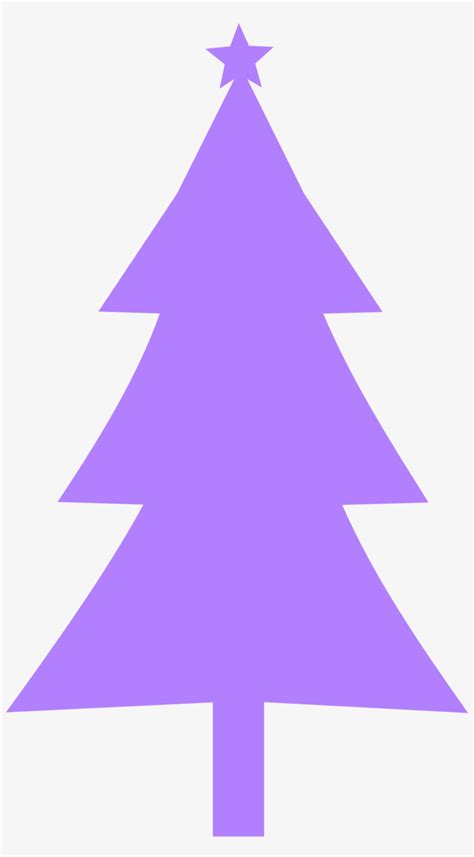 Christmas Clipart Purple - Christmas Tree Silhouette Clip Art Transparent PNG - 1156x2037 - Free ...