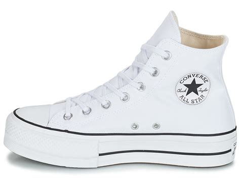 White Converse high-top Canvas Shoes Platform 560846C Size EU35-44