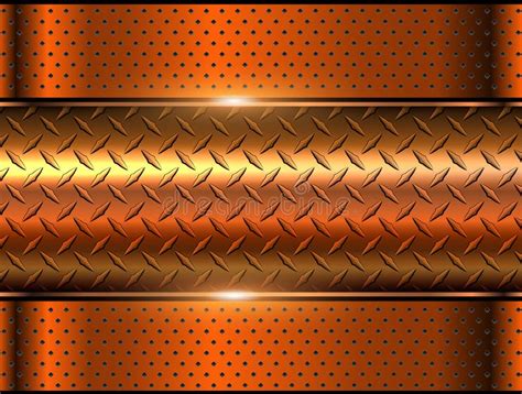 Background Orange Metallic 3d Chrome Stock Vector - Illustration of ...