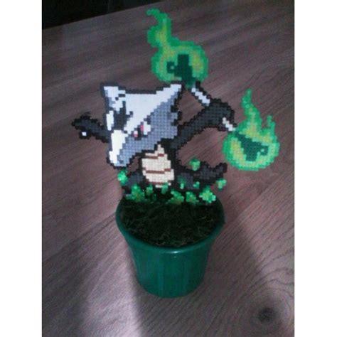 Pokemon Alolan Marowak Ossatueur D'Alola Figure 8 bit perler beads Pixel Art | Rakuten