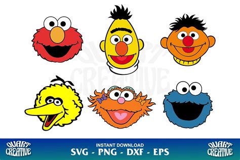 Sesame Street Characters SVG - Gravectory - oggsync.com