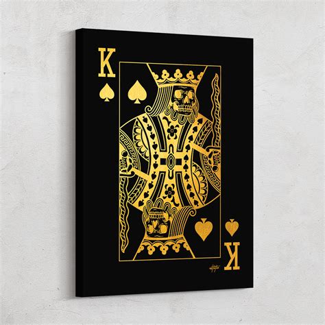 Inktuitive's King of Spades Wall Art: The Eternal Flame of Dominance