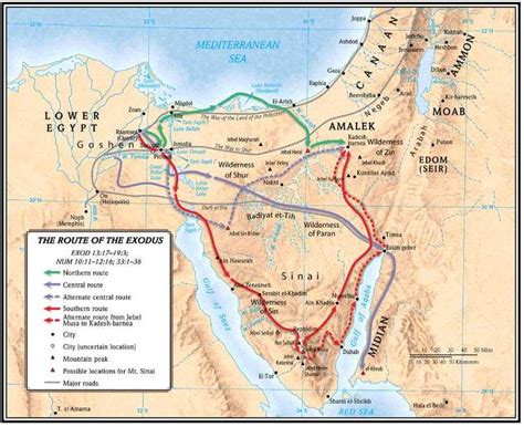 red sea crossing map - Google Search | Bible mapping, Bible atlas, Map