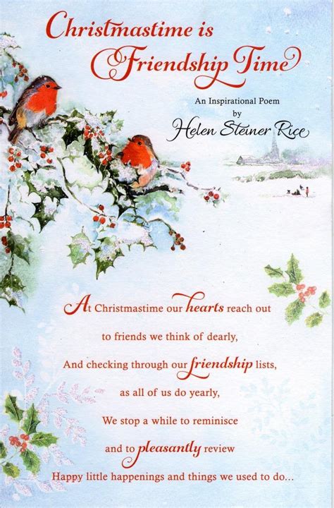 Helen Steiner Rice Christmas Friendship Greeting Card | Cards | Love Kates