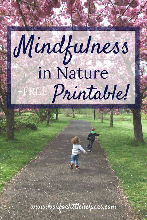 Mindfulness in Nature {Free Printable Nature Walk Scavenger Hunt | Creative activities for kids ...