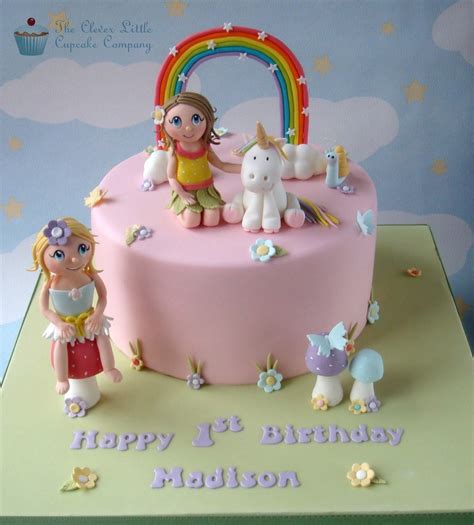 Fairy And Unicorn Birthday Cake - CakeCentral.com