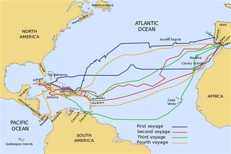 Cristobal Colon, aka Christopher Columbus: four voyages over some 12 ...