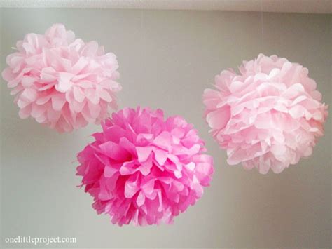 How to Make Tissue Paper Pom Poms - an easy step by step tutorial