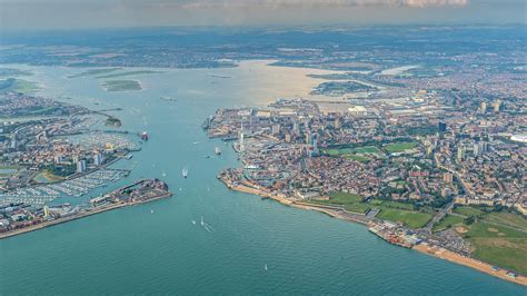 Upix Photography | Aerial View of Portsmouth Harbour with Spinnaker Tower Upix Photography ...