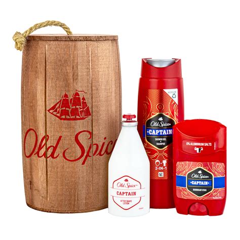 Old Spice Captain Barrel 3 Piece Gift Set | BeautyBuys Ireland