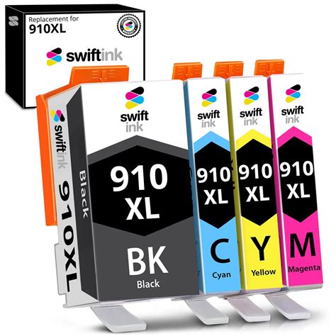 Compatible HP 910XL 4-Pack Combo Ink Cartridges | Swift Ink