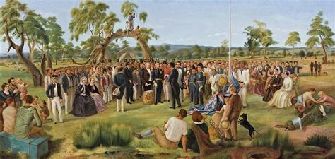 The Proclamation of South Australia 1836 Painting by Charles Hill