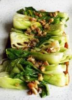 Bok Choy Steamed in Oyster Garlic Sauce – The Skinny Pot