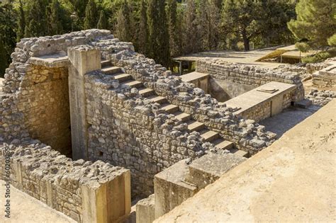 archaeological site of Knossos Palace. Crete. Greece Stock Photo | Adobe Stock