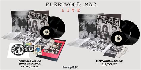 Fleetwood Mac News: FLEETWOOD MAC LIVE SUPER DELUXE 2LP / 3CD / 7" AVAILABLE APRIL 9th