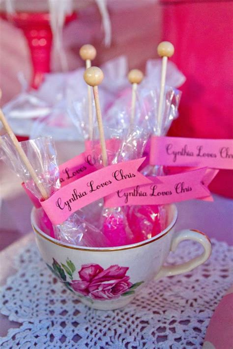 Pink and White High Tea Bridal Shower - Bridal Shower Ideas - Themes