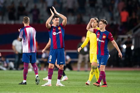 Five star FC Barcelona at the Estadi Olímpic Lluís Companys