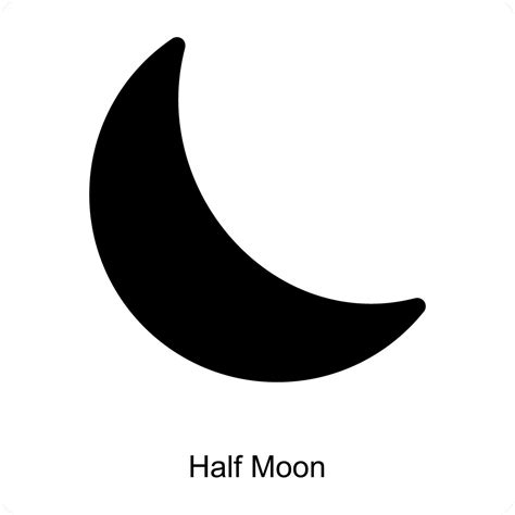 Half Moon and Crescent icon concept 25903801 Vector Art at Vecteezy