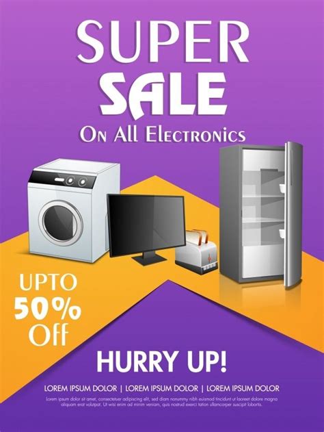 Download Electronic Sale Poster for free | Electronics sale, Sale ...