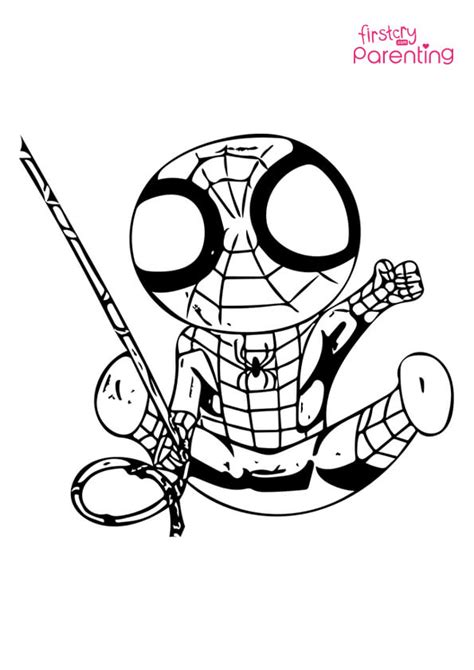 Easy Printable Spiderman Coloring Pages for Kids