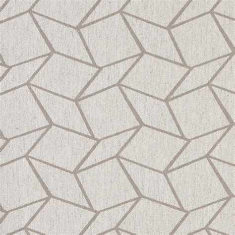 Grey and Off White Geometric Boxes Upholstery Fabric By The Yard - Contemporary - Upholstery ...