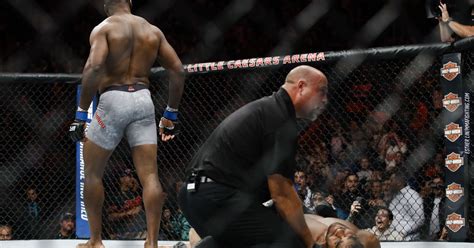 UFC full fight video: Francis Ngannou takes out Alistair Overeem with ...