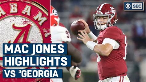 Mac Jones vs. #3 Georgia Bulldogs Highlights: Jones throws for over 400 ...