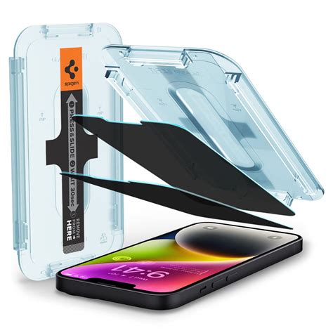 Spigen Ez Fit Tempered Glass Screen Protector Guard For Iphone 14/13/13 ...