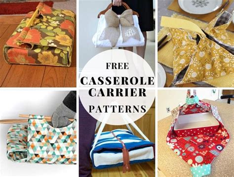 12+ Casserole Carrier Patterns And Tutorials For Your Next Potluck ⋆ Hello Sewing