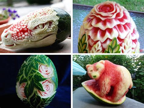 Watermelon Carving Animals