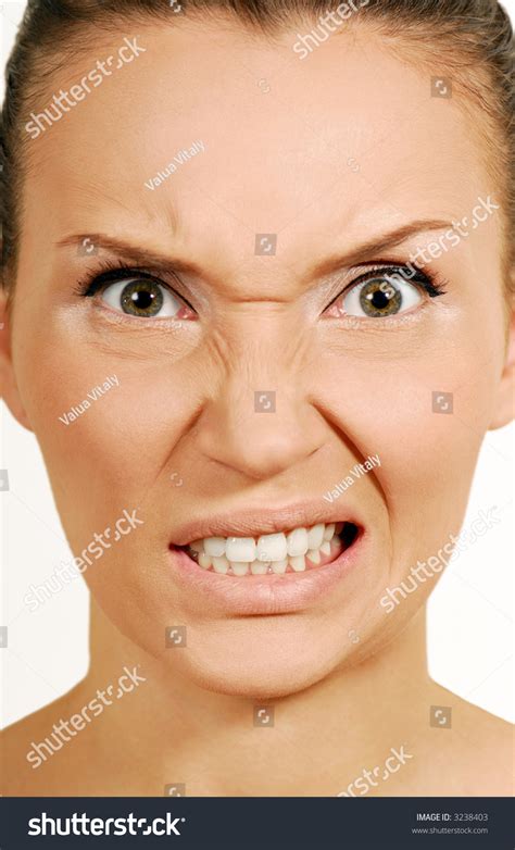 Angry Eyes. Close-Up Face. Stock Photo 3238403 : Shutterstock