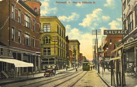 Portsmouth, Ohio View on Chillicothe Street · Local History Digital ...