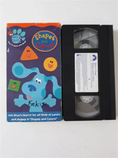 BLUES CLUES VHS Shapes And Colors 2003 NICK JR Steve CHILDREN’S Video ...