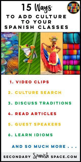 15 Ways to Incorporate Hispanic Culture for the 21 Spanish Speaking ...