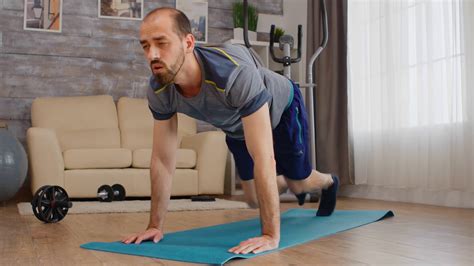 Core Home Workout On Yoga Mat Stock Footage SBV-338523504 - Storyblocks