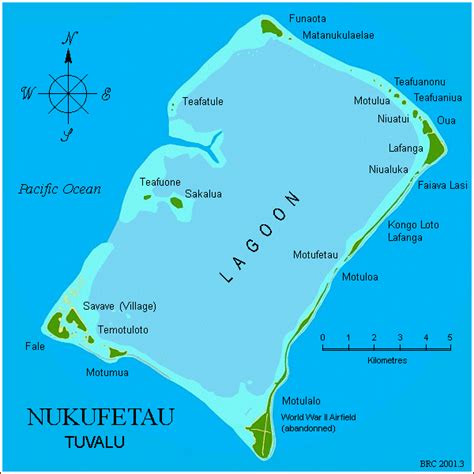 Nukufetau atoll Map - nukufetau tuvalu • mappery